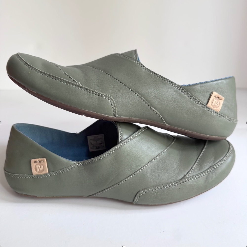 Merrell Leather Slip-on Shoes Inde Lave Vertiver Size 7.5